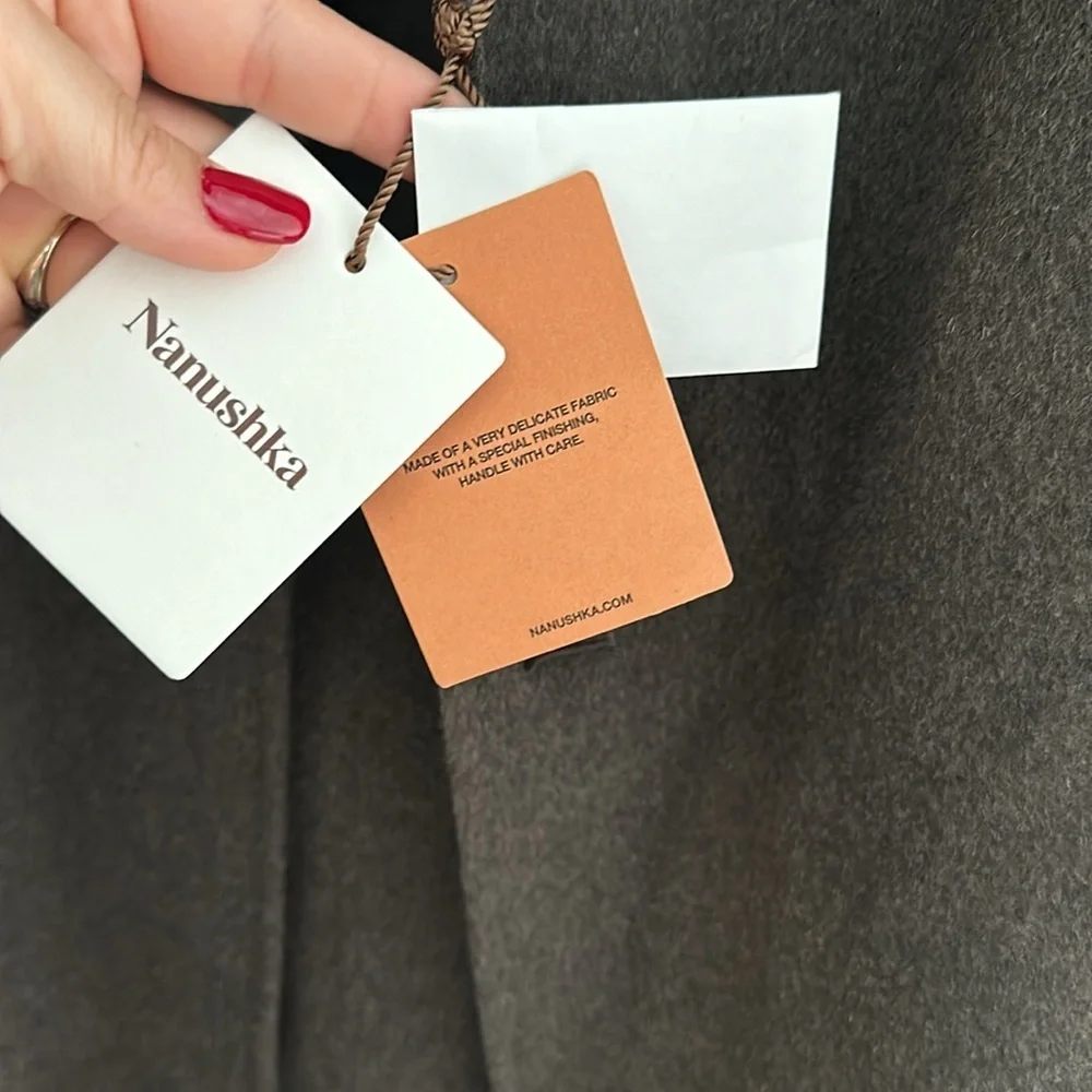 NWT Nanushka Janno wool Coat Size XL